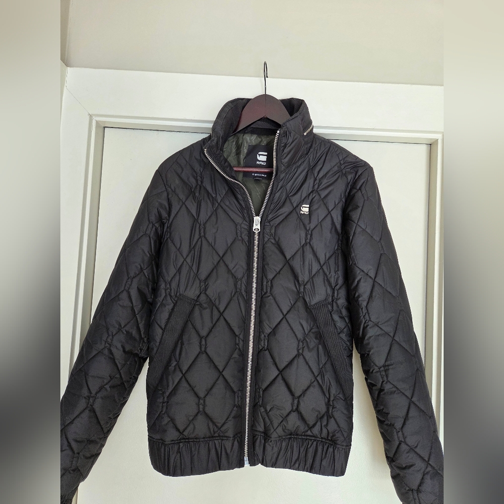 G-Star Men's Black Quilted Jacket